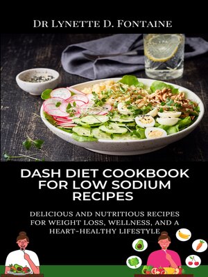 cover image of DASH diet cookbook for low sodium recipes
